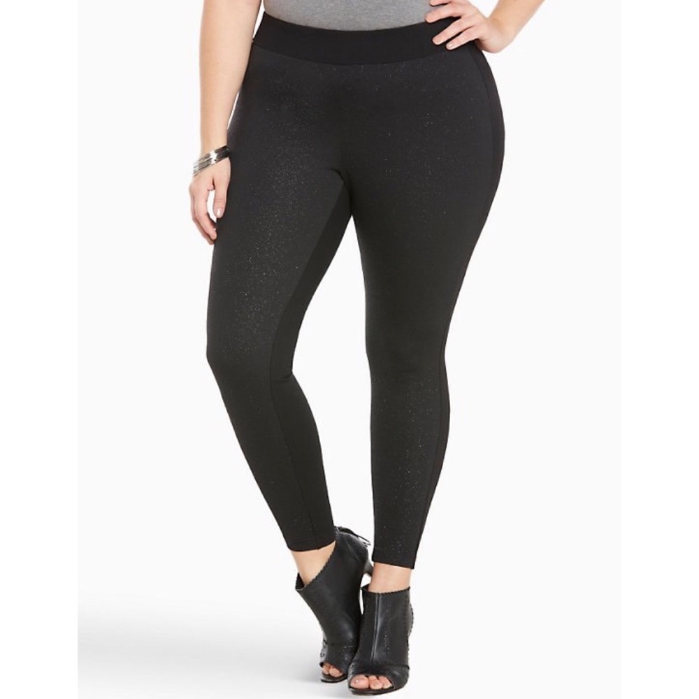 Torrid Size 1 Black sparkly leggings